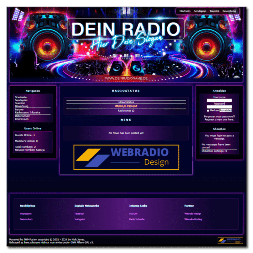 LH_Party-Webradio-Design-für-PHP-Fusion